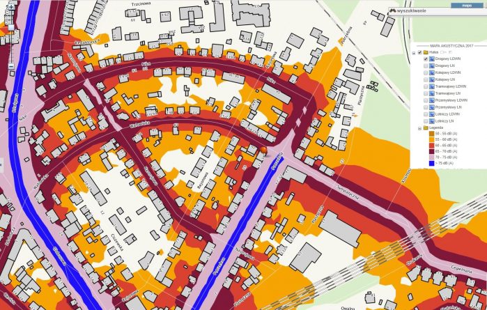 mapa akustyczna 2017 - Jak rozjechać miasto-ogród?