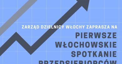 Spotkanie przedsiębiorców plakat 1 390x205 - Pierwsze włochowskie spotkanie przedsiębiorców