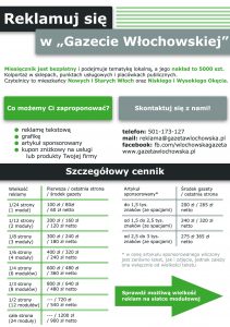 ulotka reklamowa 1a copy 1 211x300 - Reklama w Gazecie Włochowskiej