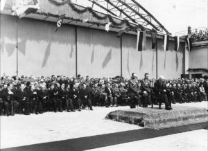 Lotnisko Chopin   Ceremonia otwarcia autor nieznany 1 300x218 - Historia Lotniska im. Fryderyka Chopina w Warszawie